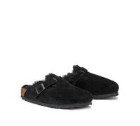 Sabot imbottiti in pelle scamosciata Boston Sherling Nero 39