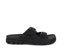 Sabot in pelle con doppio cinturino Dunelite Riviera Nero 43