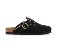 Zoccoli Birkenstock Boston Rivet Suede calzata stretta nero donna - 36