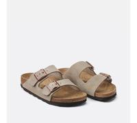 Sandali in pelle Birkenstock Arizona Suede Beige 40 Stretto