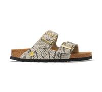 Sabot in pelle scamosciata con doppio cinturino Arizona Rivet Grigio 41