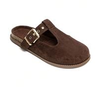 Sabot Ouverts in Suédine e Sposa Regolabili e Boucle Dorée Un design autentico per il comfort quotidianoAdotta allure e natura e soignée avec nos sabots in suédine, la chaussure idéale pour celles qui