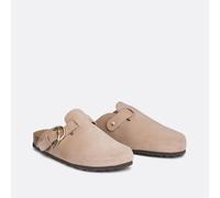 Sabots in pelle scamosciata Beige 37