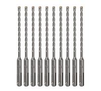 Sabre Tools 10-Pack SDS Plus 3/16'' x 6'' Punte Tassellatore Professionali, Carbide Tipped for Brick, Stone and Concrete