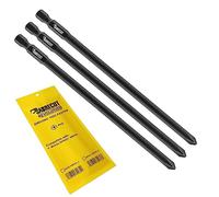 SabreCut AFSC155PH2_3 - Set di 3 punte per cacciavite per cartongesso PH2, 155 mm, con punta singola Phillips No.2, resistenti, compatibili con Makita DFR551 XRF03