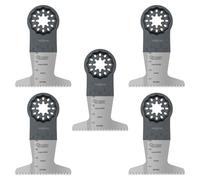 SabreCut SCFN65J_5, lame bimetalliche bimetalliche (BIM), a lunga durata, 14 TPI giapponesi, a denti grossolani, per utensili multifunzione Bosch Fein Starlock/Starlock Plus e Starlock Max, 5 pezzi