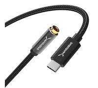 SABRENT Adattatore attivo da USB tipo C a jack audio a doppia funzione da 3,5 mm (CB-UC35)