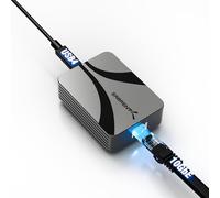 SABRENT Adattatore da USB 4 a 10 Gigabit Ethernet - Adattatore di rete USB-C a 10GbE per USB4/Thunderbolt 3/4, alloggiamento in alluminio, alimentazione bus, retrocompatibile con reti multi-gig e