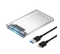 SABRENT Case SSD/HDD Hard Disk Esterno da SATA 2.5'' a USB 3.2 Gen 1, [Supporto UASP SATA III] Trasparente (EC-OCUB)