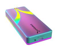 SABRENT Case SSD Rocket RGB USB C 20Gbps M.2 SATA/NVMe - Custodia Edizione Speciale (EC-RGBC)