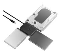 SABRENT Cavo USB Tipo-C a SSD/SATA/IDE 2.5"/3.5"/5.25" Esterno con Alimentatore UL Power Supply e Luci di Attività a LED [Supporto da 10 TB] (USB-DS12)
