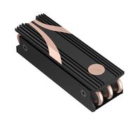 SABRENT Dissipatore SSD M.2 2280, Dissipatore SSD NVMe, Raffreddatore M.2 con pad termico, adatto per PC, PS5, computer desktop, in alluminio, Nero (SB-HTSK)