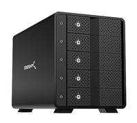 SABRENT Docking Station SSD/Hard Disk esterno/HDD 3.5 pollici, USB 3.2, 5 slot per SSD/HDD, con alimentatore e ventola, per SSD/HDD SATA, con 4 interruttori ON/OFF separati (DS-SC5B-EU)