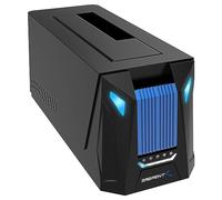 SABRENT Docking station USB-C per dischi rigidi da 2,5" e 3,5", M.2 NVMe e SATA , SSD HDD e M2, dock 2242, 2260 e 2280 con clonazione offline + alimentatore, cavi USB C + A inclusi (DS-UNHC)