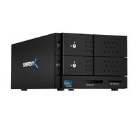 SABRENT Docking Station USB Tipo C a Doppio SATA e RAID da 3.5" con Lettori di Schede CFast/SD e Porta USB Tipo A (DS-2BCR)