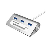 SABRENT Hub USB 3.2 Gen 1, Ciabatta multipresa USB, Sdoppiatore USB, 3 Porte, Lettore schede SD/MicroSD/CF/TF per iMac, MacBook, MacBook PRO, MacBook Air, Mac Mini o PC, Cavo 30cm (HB-MACR)