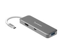 SABRENT Hub USB di tipo C con HDMI e 2 porte USB 3.0, [Supporto di erogazione dell'alimentazione 4K e 60W] (HB-U2HC)