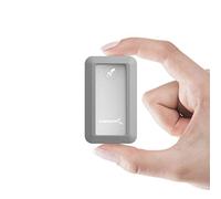 SABRENT SSD, SSD 1TB, SSD esterno, SSD portatile NVMe USB C-USB 3.2, Lettura fino a 1000(MB/s), Rocket NANO, cavo USB type-C-A incluso, Impermeabile IP67 e protezione paraurti [Argento] (SB-1TB-NAWP)