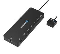 SABRENT Switch KVM, Condivisione Periferiche con 2x Output USB-C, 2x Ricarica 60W (PD 3.0), 2 Porte USB Tipo A, 2 Porte HDMI 4K@60Hz, Controllo di Due PC con un Solo Monitor