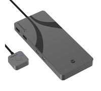 SABRENT Switch KVM Thunderbolt 4, Condivisione Periferiche con 3X Thunderbolt 4 USB C 40Gbps, 2X Ricarica USB-C 60W (PD 3.0) | 4X USB Tipo A 3,2x2 10Gbps | Supporta DSC 4K@144Hz / 8K@60Hz (SB-TB4K)