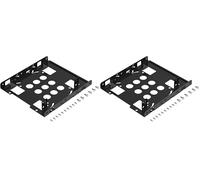 SABRENT Telaio per SSD/HDD da 2.5" a 3.5", Kit di montaggio per disco da 2,5" ad alloggiamento interno di 3,5", per SSD/HDD SATA interno, (BK-HDDH) (Confezione da 2)