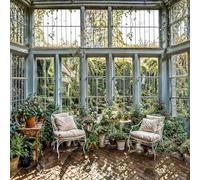 Sabrikas Let Your Creative Spirit Run Free Arazzo da giardino in stile country, arazzo, decorazione da giardino con sfondo inglese, 180 cm x 180 cm (larghezza x altezza)