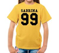 Sabrina 99 - T-Shirt - Cantante Canzone Love Ventola Espresso Concerto