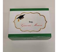 Sabrina Graphic Designer stationery wedding studio Scatole Porta Confetti Laurea Personalizzate - Bomboniere Laurea Ingegneria, Informatica - Design Elegante e Moderno -Set da 10 pz