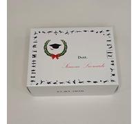 Sabrina Graphic Designer stationery wedding studio Scatole Porta Confetti Laurea Personalizzate - Laurea in Scienze Motorie -Bomboniere Laurea tema sportivo - Design Elegante e Moderno -Set da 10 pz.