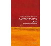 Sabrina Ragone Guido Smorto Comparative Law (Tascabile) Very Short Introductions