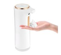 SABUIDDS Distributore automatico di sapone da 250 ml, distributore automatico senza contatto, 1200 mAh, dispenser di sapone in schiuma senza tocco USB ricaricabile con per bagno, cucina, ufficio