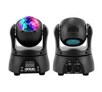 SABUIDDS Luce da palcoscenico a due lati Moving Head DJ luce da festa discoteca LED con DMX512 professionale Mini Moving Head Spot Beam 4 in 1 effetto strobo illuminazione per Halloween Club Home