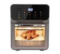 SABUIDDS Mini forno da 13 litri per pizza con convezione, forno 3 in 1, con 2 teglie e 50 scatole per torte, calore superiore/inferiore, 60 mintimer, guanti da forno, ricettario, 1350 Watt, ideale per