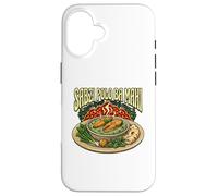 Sabzi Rice Ba Mahi Persian Food Art per iraniani Custodia per iPhone 16