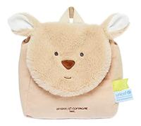 Doudou et Compagnie - Zaino canguro - UNICEF - 20 x 20 x 10 cm - Chiusura in velcro - Cinghie regolabili - Beige - Idea regalo per la nascita di ragazza e ragazzo - a partire da 18 mesi - DC3833