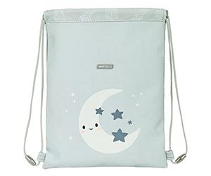 Sac à dos serré par des ficelles Safta Luna Gris (26 x 34 x 1 cm)