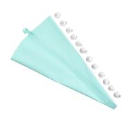 Sac à poche e beccucci - Set riutilizzabile per decorazione torte da 13 pezzi, kit ugelli per glassa professionale, utensili per pasticceria per uso alimentare | Sacchetti in silicone resistenti, punt