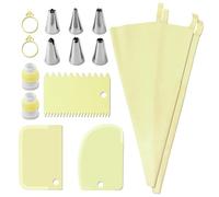 Sac à poche riutilizzabili, per decorare torte,Sac à poche riutilizzabili sicure 15 pezzi - Il design robusto per la decorazione di torte garantisce precisione nelle tue creazioni