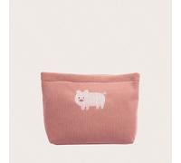 Sac De Rangement Pour Serviettes Hygiéniques Portable Et À Grande Capacité, 1pc Sac Fourre-tout Imperméable Avec Motif De Vache, Sac De Maquillage, Sac De Rangement Créatif, Sac De Rangement Mignon En