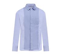 Sacai - Camicia Classica con Chiusura a Bottoni e Pannello Frontale Sovrapposto - - Shirts - Uomo - Blu - L