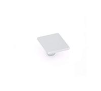 SACAR DUE SRL Pomolo quadrato in metallo laccato grigio 35 x 35 mm