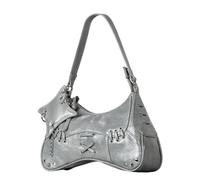 Sacca Ascella In Pelle Alla Tendenza Femminile Anni '90 Stili A Sotto Legna Della Borsetta Punk Per Cammino Viaggi Viaggiare E Lavorare In Pelle Purse