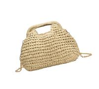 Sacca Cannuccia Da Donna Sacca A Tracolla Casual Gamba A Catena Per Borsetta Incrociata Lo Shopping Quotidiano E Viaggiare Borsa Paglia Naturale All'aperto