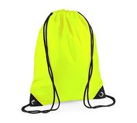 sacca con cordoncini Borsa portascarpe da ginnastica Scuola scarpe Palestra uomo (GIALLO FLUORESCENTE)