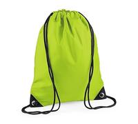 sacca con cordoncini Borsa portascarpe da ginnastica Scuola scarpe Palestra uomo (LIME)