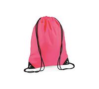 sacca con cordoncini Borsa portascarpe da ginnastica Scuola scarpe Palestra uomo (ROSA FLUORESCENTE)