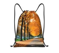 Sacca con Cordoncino Autumn Leaves Print Borsa con Coulisse Stringa Zaino da Viaggio Donna per Uomo Shopping Yoga