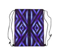 Sacca con Cordoncino Geometric Theme Beehive Purple Modern Geometry Hexagonl Borsa Coulisse Stringa Borse Campeggio per Shopping Vacanze Spiaggia