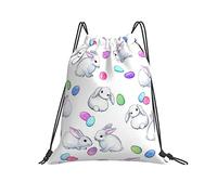 Sacca con Coulisse 36x42cm, Rainbow Rabbit Zaino per Bambini Multifunzione di Grande capacità Borse Sportive Unisex, per Yoga, Festa, Compleanno