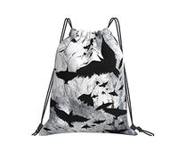 Sacca con Coulisse 36x42cm, The Bird Zaino per Bambini Durevole Multifunzione Borsa Nuoto, per Uomo, Palestra, Escursionismo